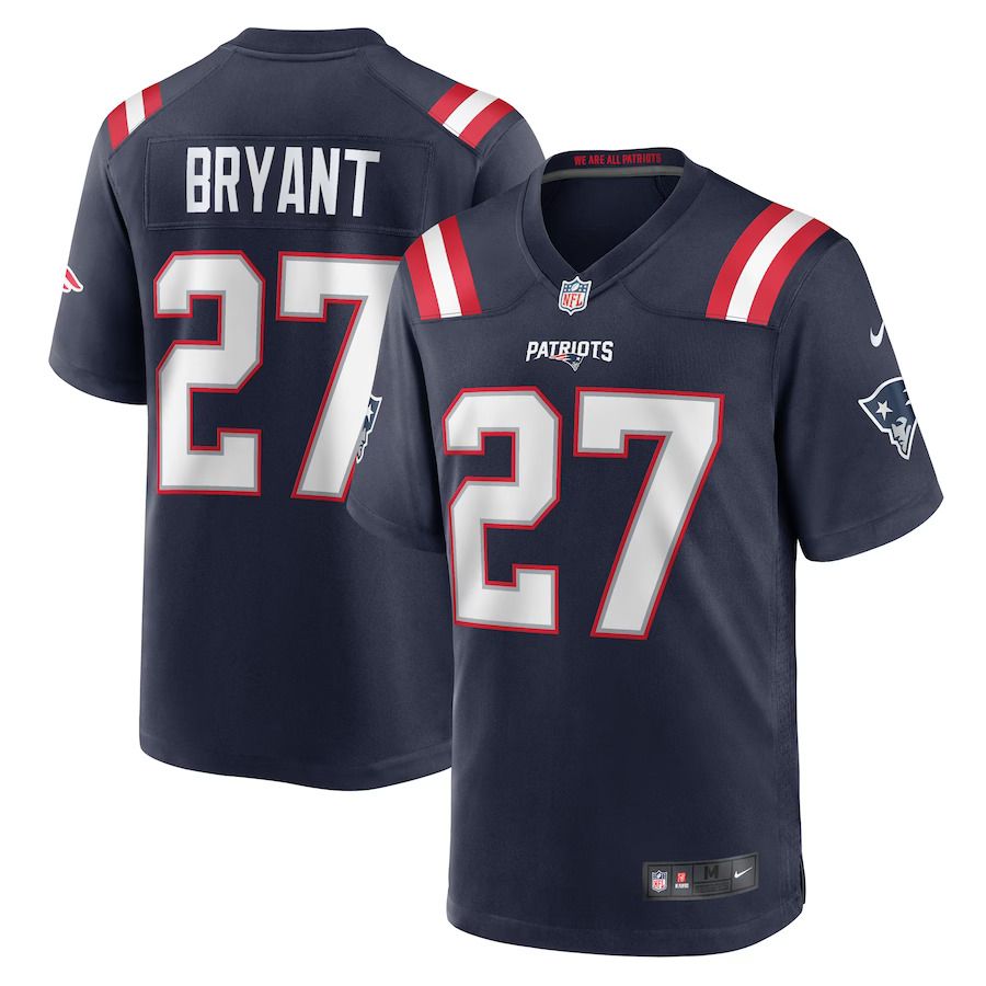 Men New England Patriots #27 Myles Bryant Nike Navy Game Player NFL Jersey->new england patriots->NFL Jersey